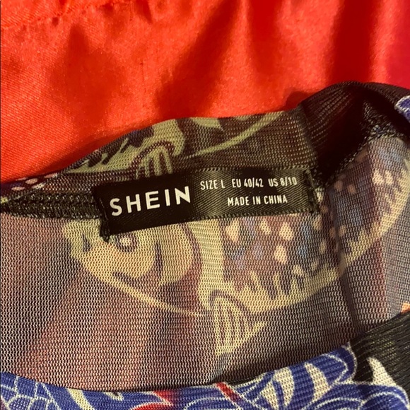 NEW Mesh dragon maxi dress with side splits - Picture 4 of 7